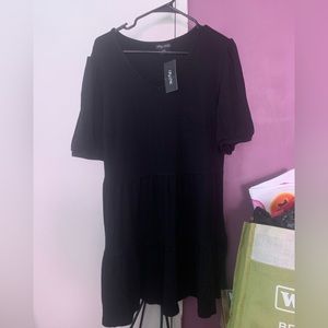 City chic black tier dress 18